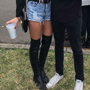 Over the Knee Vegan Leather Boots